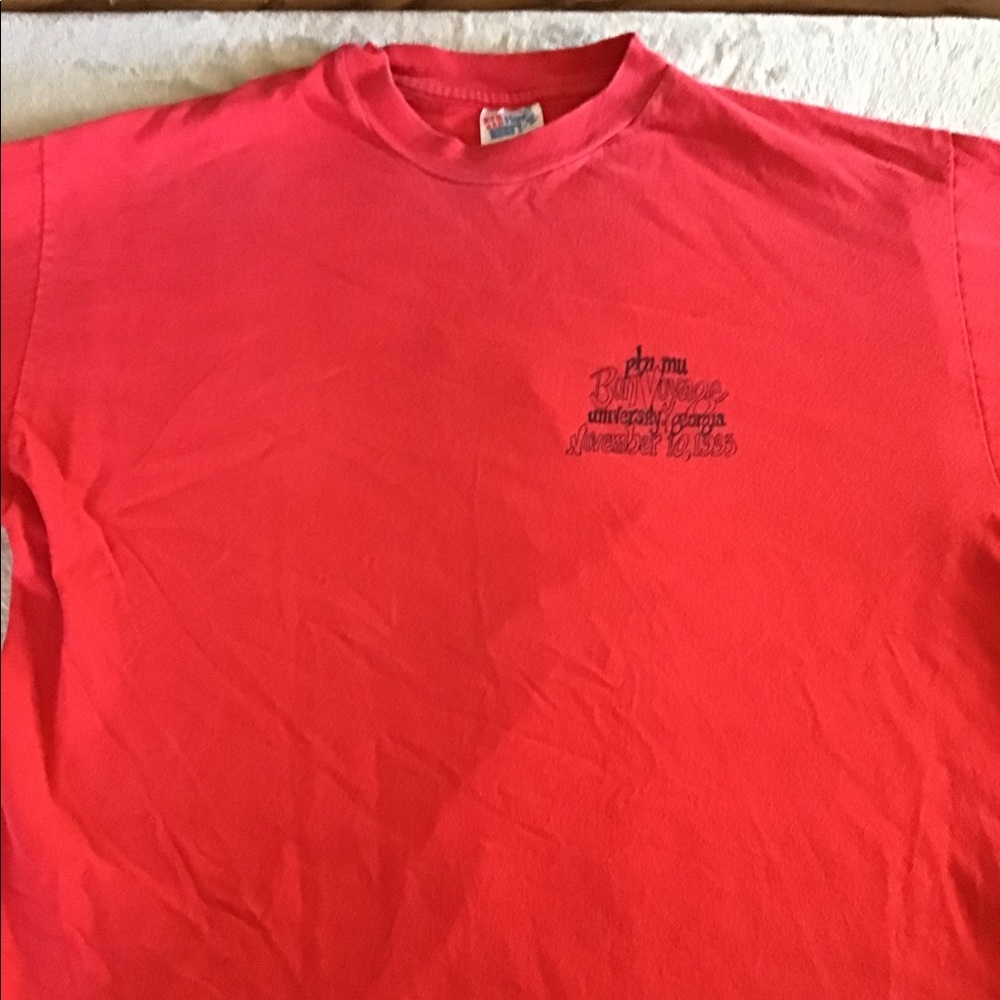 Vintage Phi Mu Uni of GA 1993 Bon Voyage Long Sleeve Size XL